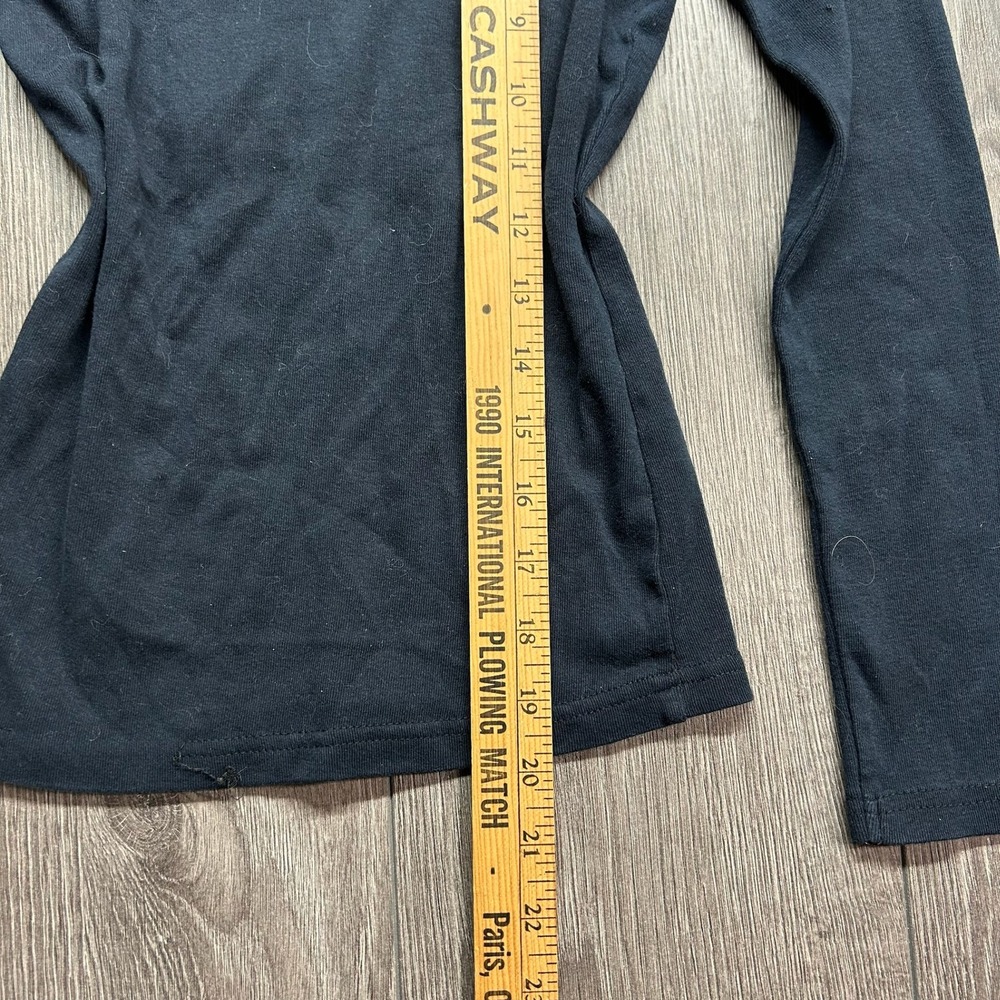 Harley Davidson Womens Small Long Sleeve Shirt Black Y2K Timeless Legends Vtg - Picture 5 of 7